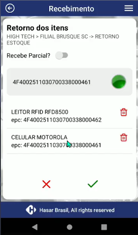 Gestão de movimentação