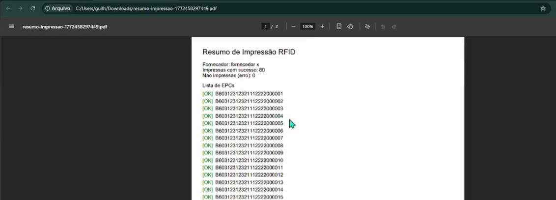 PDF de status