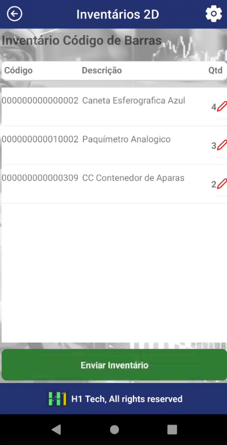 Inventário app