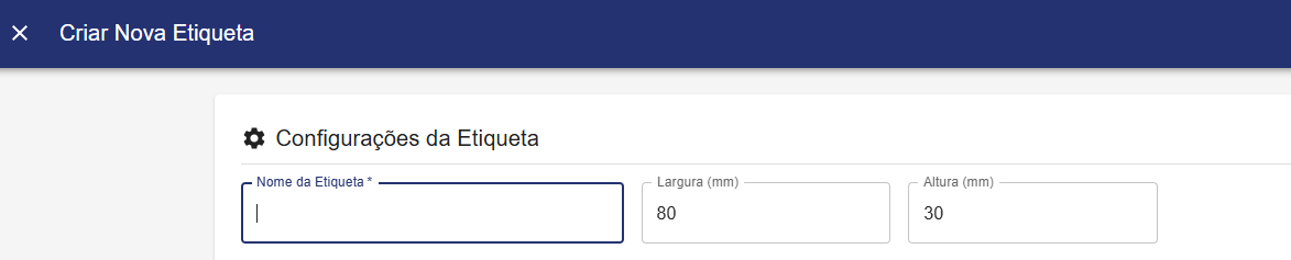 Nome da etiqueta