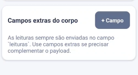 Possibilidade de adicionar campos
