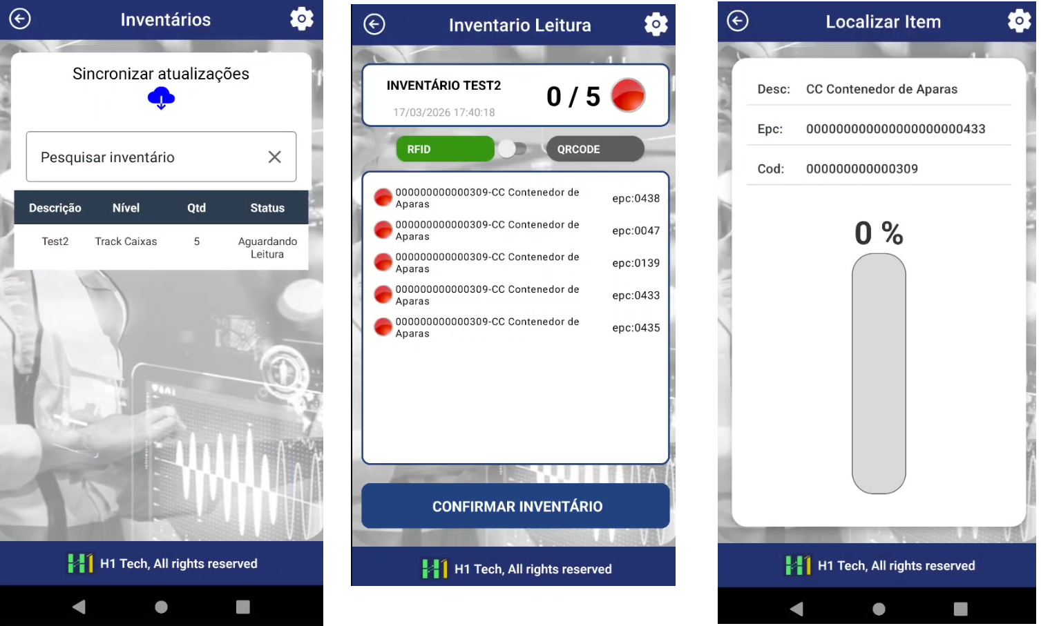 Inventário app