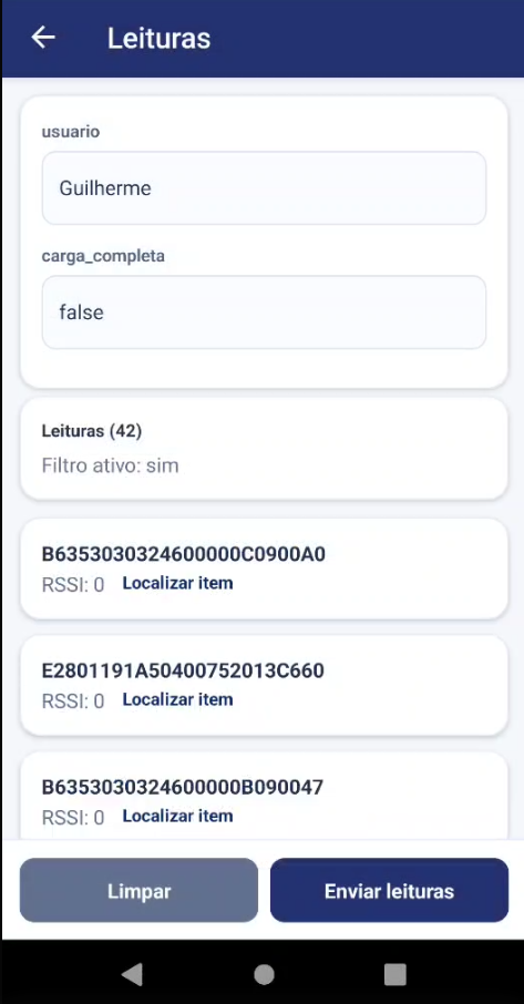 Página de leitura